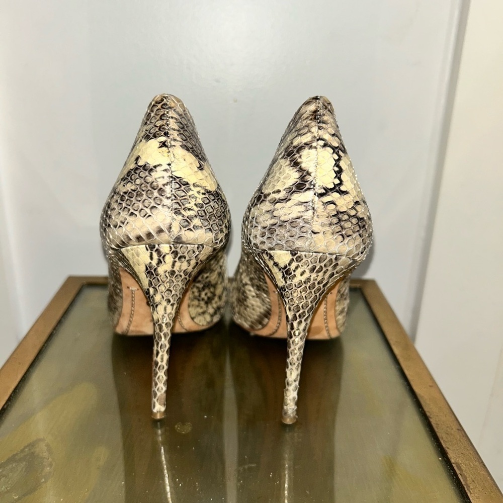 Tory Burch Cecilia Snakeskin Pumps - Picture 7 of 9